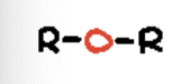 <p>Contains an oxygen atom bonded to two carbon groups (𝑅−𝑂−𝑅)</p>