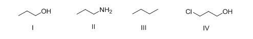 <p>What is the correct rank of the following compounds in order of decreasing acidity?</p>