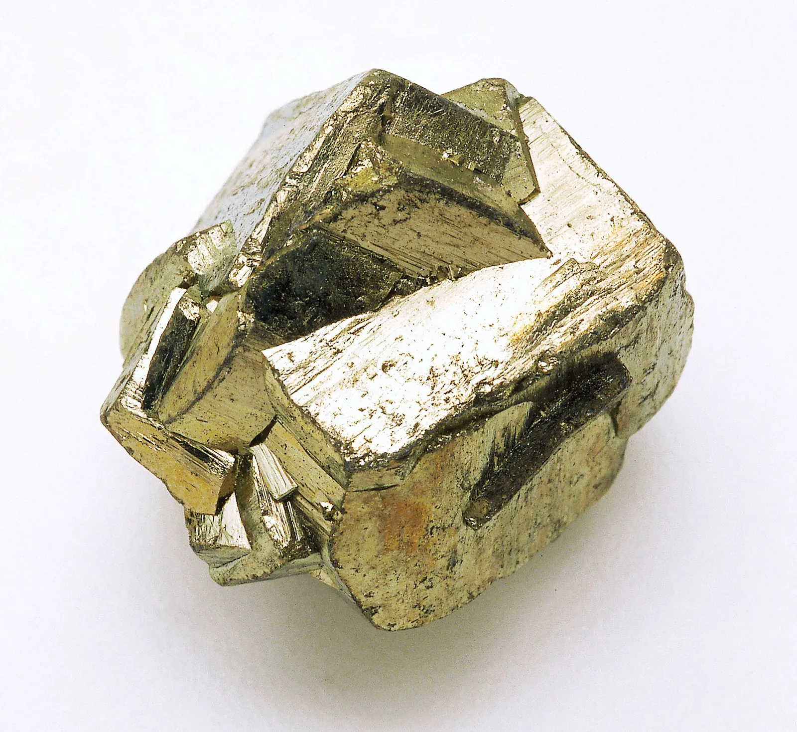 <p>brassy yellow, metallic luster, 6-6.5 hardness, dense</p>