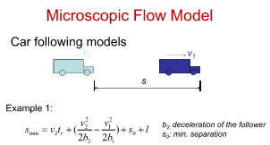 <p>What is an example of a microscopic flow model</p>