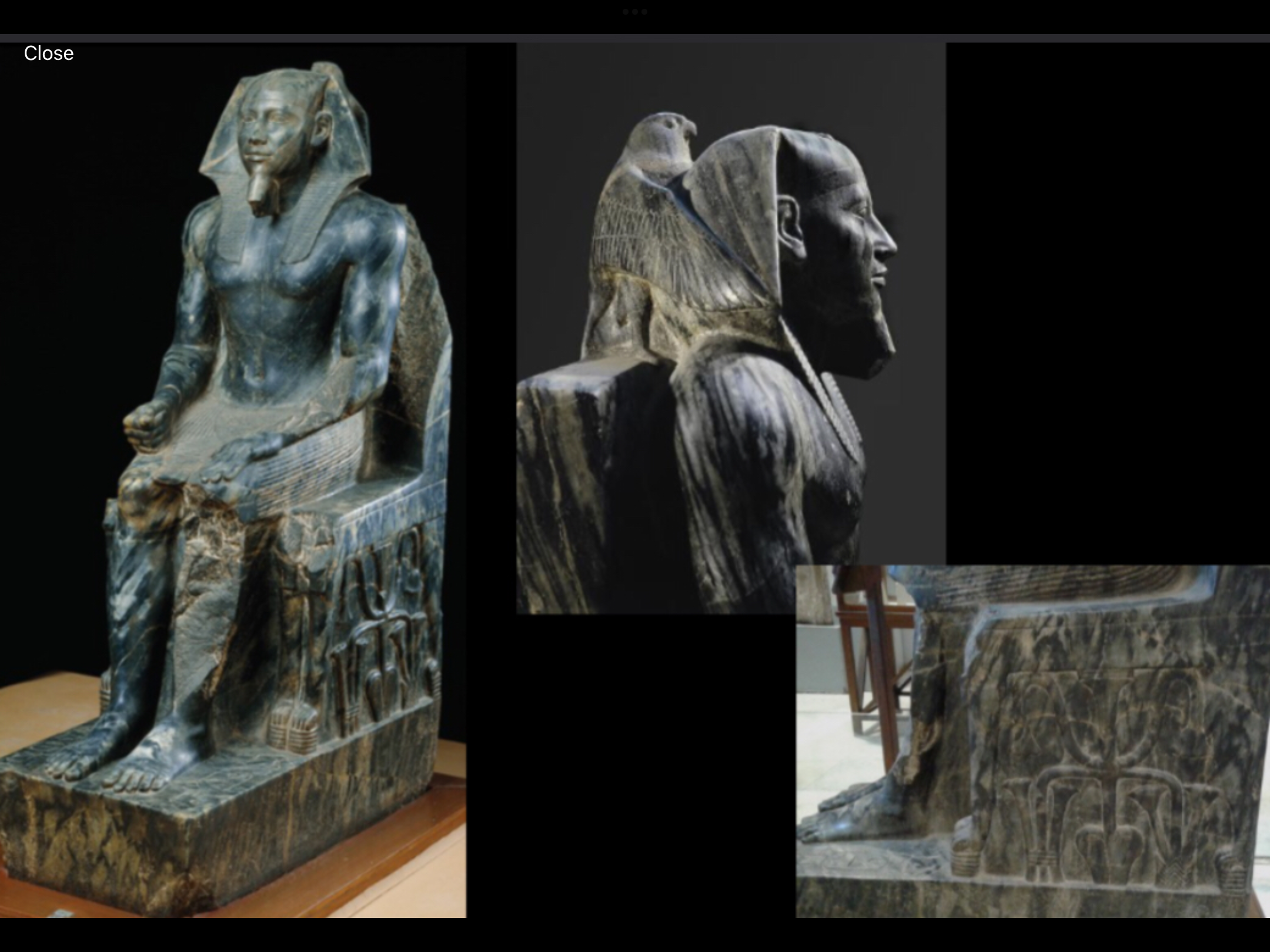 <p>Khafre Enthroned</p>