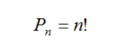 <p>берём все элементы и переставляем их местами. Pn = n!</p>