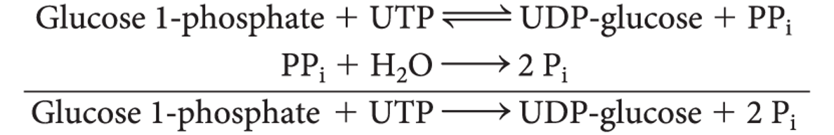 The reaction is subsequently rendered irreversible by the