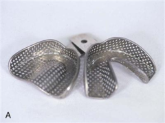 D. tilted forward on the sterilizer rack