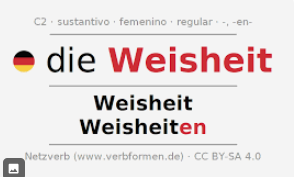 <p>Weisheit / sabiduria</p>