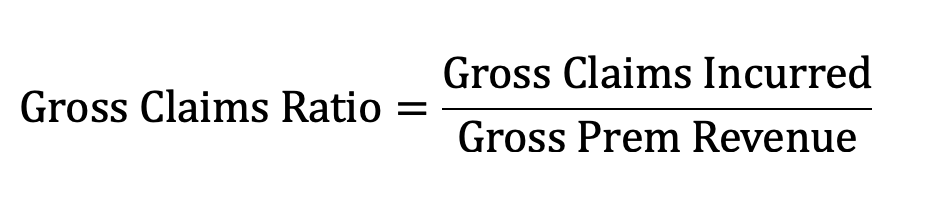 <p>Gross Claims Incurred =</p><ul><li><p>Incurred Claims</p></li><li><p>+ Adj for LIC</p></li><li><p>+ Losses on Onerous Contracts</p></li></ul><p></p>