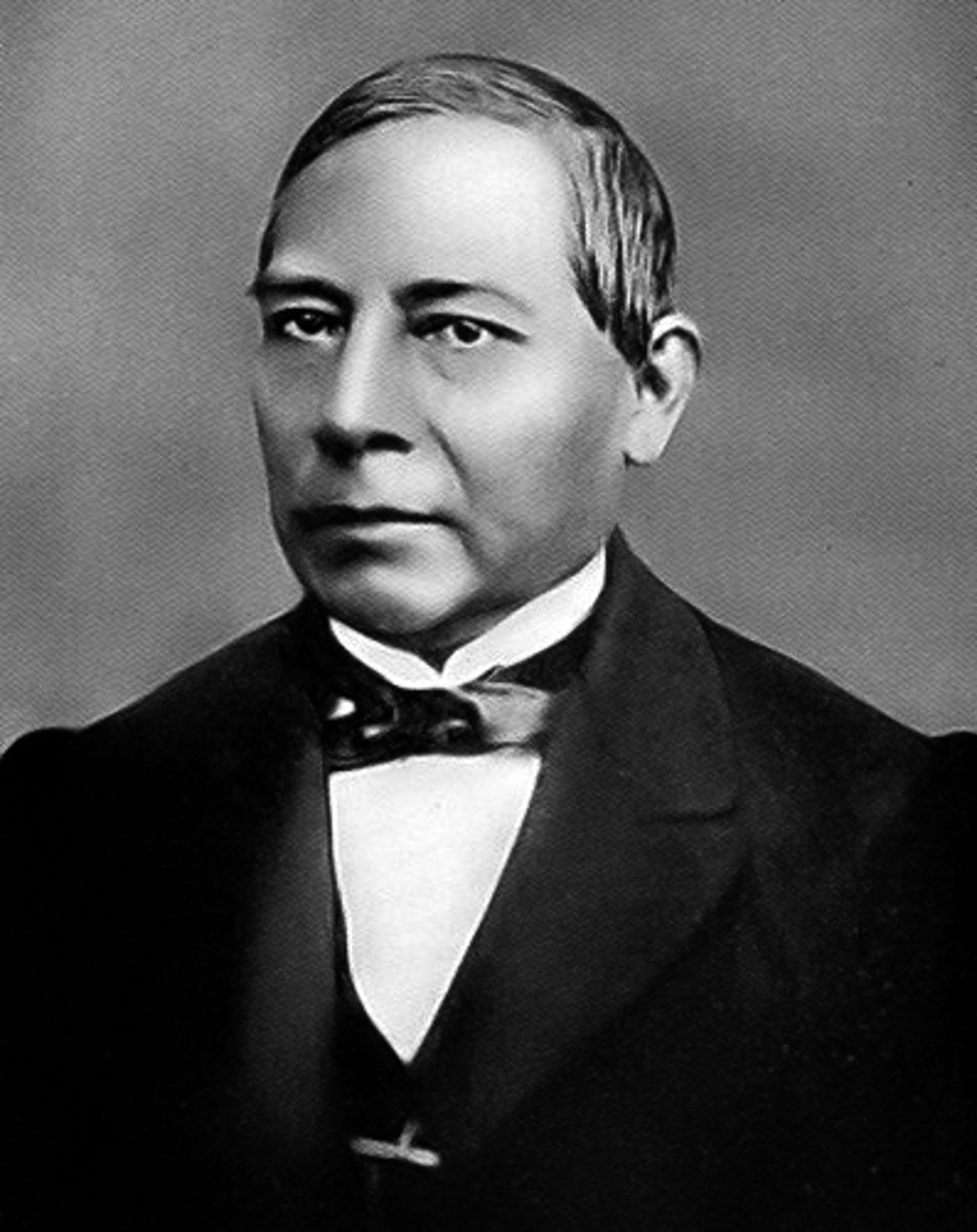<p>Mexican national hero; brought liberal reforms to Mexico, including separation of church and state, land distribution to the poor, and an educational system for all of Mexico; was overthrown by Mexican conservatives with French assistance; replaced by Archduke Maximilian as Emperor</p>