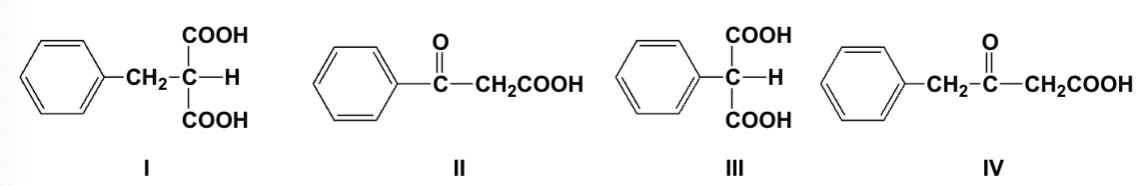 <p>Acetophenone (methyl phenyl ketone) is the product from thermal degradation of which compound?</p>