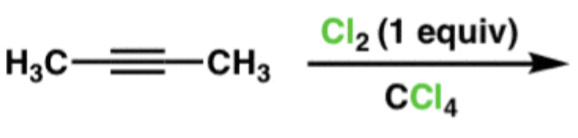 <p>Halogenation of an Alkyne</p>