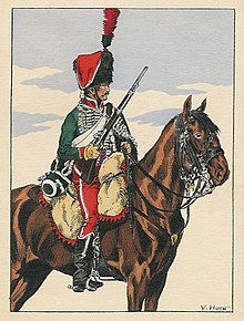 <p>Soldat de la cavalerie légère, dans diverses armées.</p>
