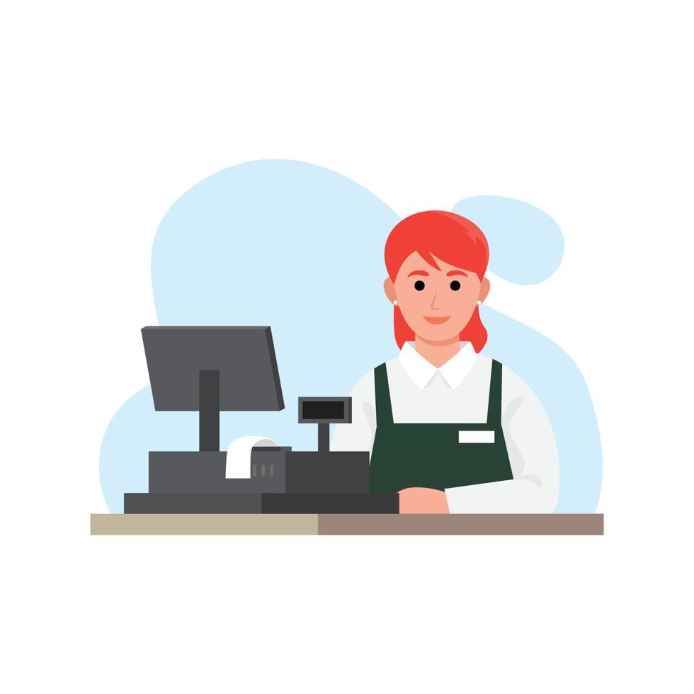 <p>a cashier</p>