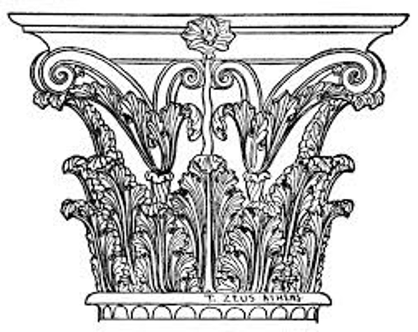 <p>Quatrième des ordres architecturaux de la Grèce ancienne attribué par Vitruve à Callimaque de Corinthe, reconnaissable aux feuilles d'acanthe.</p>