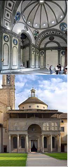 <p>Pazzi Chapel (creator, date, &amp; material)</p>
