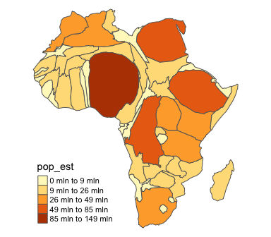 <p><span>Show relative size of an area based on a particular attribute</span></p>