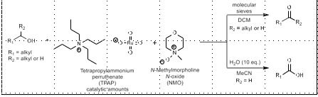 <p>Alcohol to ketone/aldehyde</p>