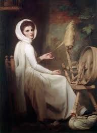 <p>George Romney - Lady Emma Hamilton as the Spinner </p>