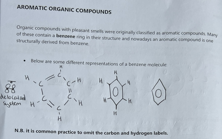 <p>An aryl group is often represented as Ar-</p><p>The simplest aryl group is the phenyl group, C6H5, derived from benzene, C6H6</p>