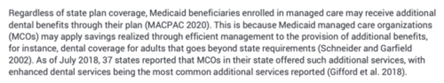 <p>C. Use Managed Care Organizations to offer additional benefits</p>