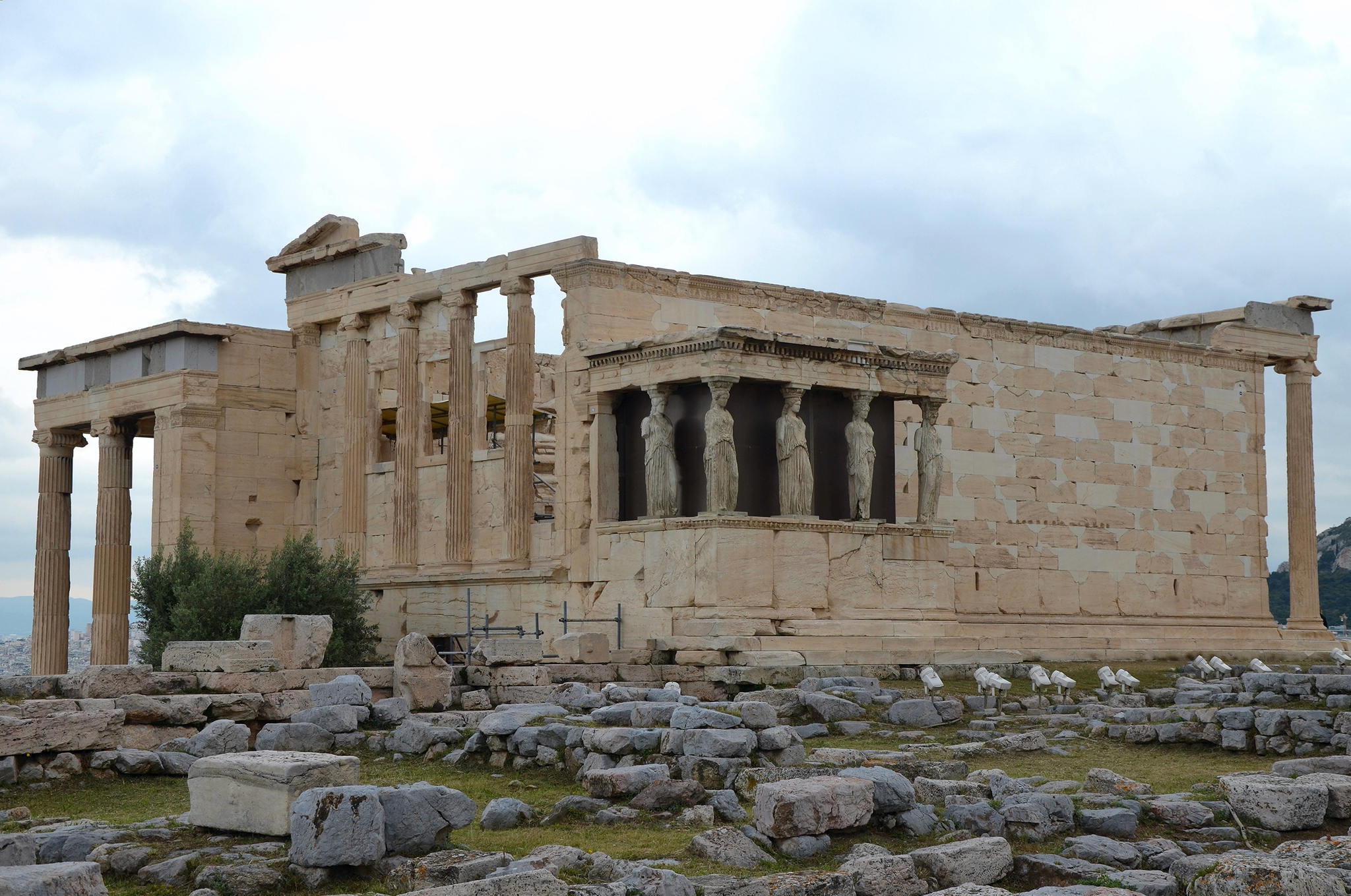 <p>Acropolis of athens - <span style="color: blue;">ERECHTHEION</span></p>