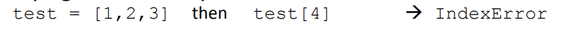 <p>IndexError</p>
