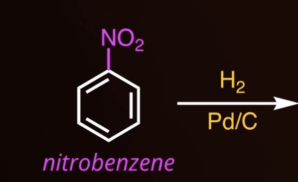 <p>reduction of a nitro group</p>