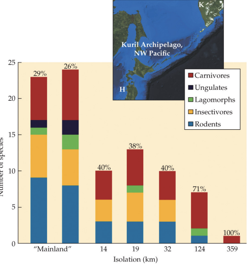 <p>species composition is _____ with the mainlaid</p>