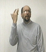 <p><span style="font-size: medium">touching (or coming near) your forehead with the fingers of your dominant hand then while bringing your hand forward and down , change it to the letter "y," keeping your palm facing you.&nbsp;eyebrows down</span></p>