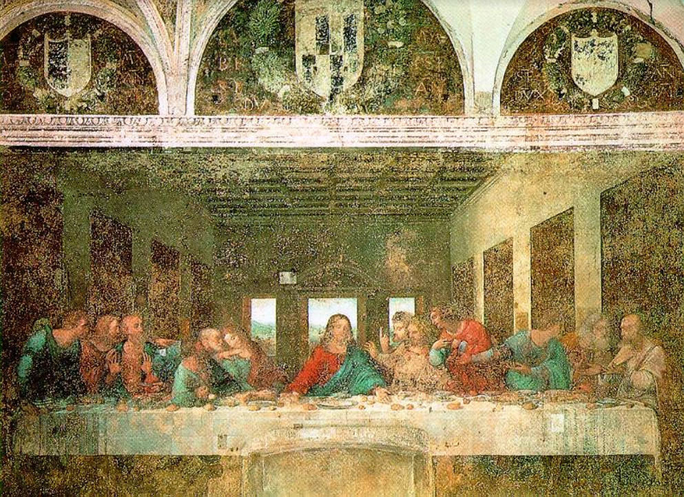 <ul><li><p>A scientist, inventor, and an artist</p></li><li><p>Considered one of the greatest painters of the Italian Renaissance</p></li></ul><p>Paintings: Mona Lisa, 1506</p><p>The Last Supper, 1498, Fresco</p><ul><li><p>Disciples are all displaying very human, identifiable emotions</p></li><li><p>Every single element of the painting directs one&apos;s attention straight to the midpoint of the composition, Christ&apos;s head.</p></li></ul>