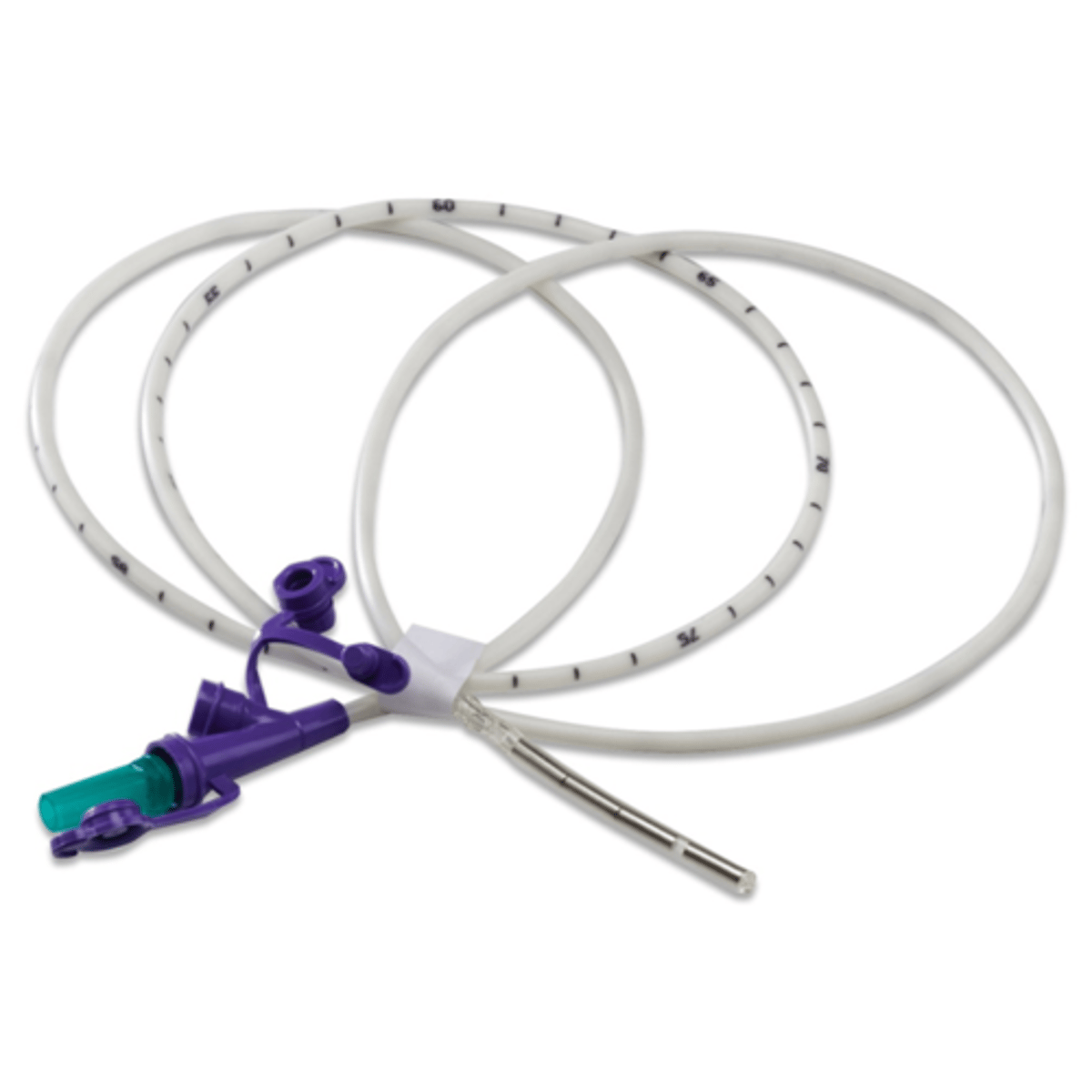 <p>tube used ONLY for feed, weighted tip, no suction</p>