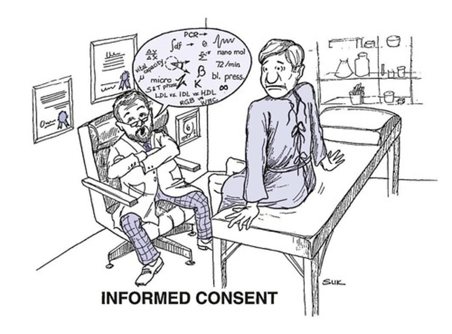 <p>The process by which a patient is educated about and agrees to a medical procedure or treatment.</p>