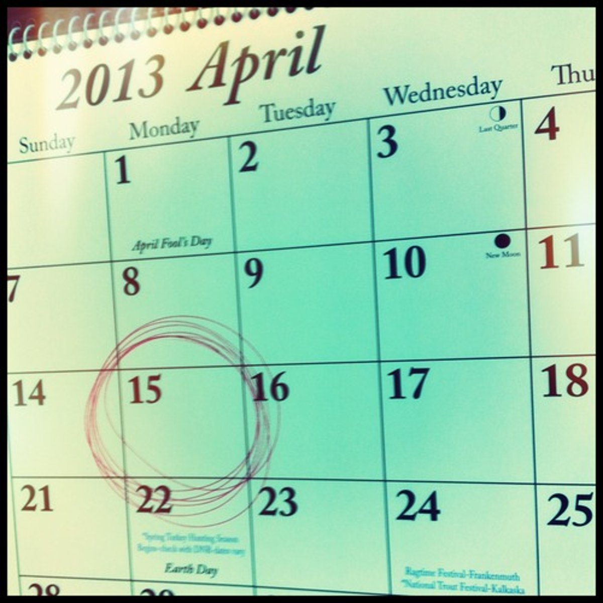 <p>When is the last day you can send in Federal income tax forms?</p>