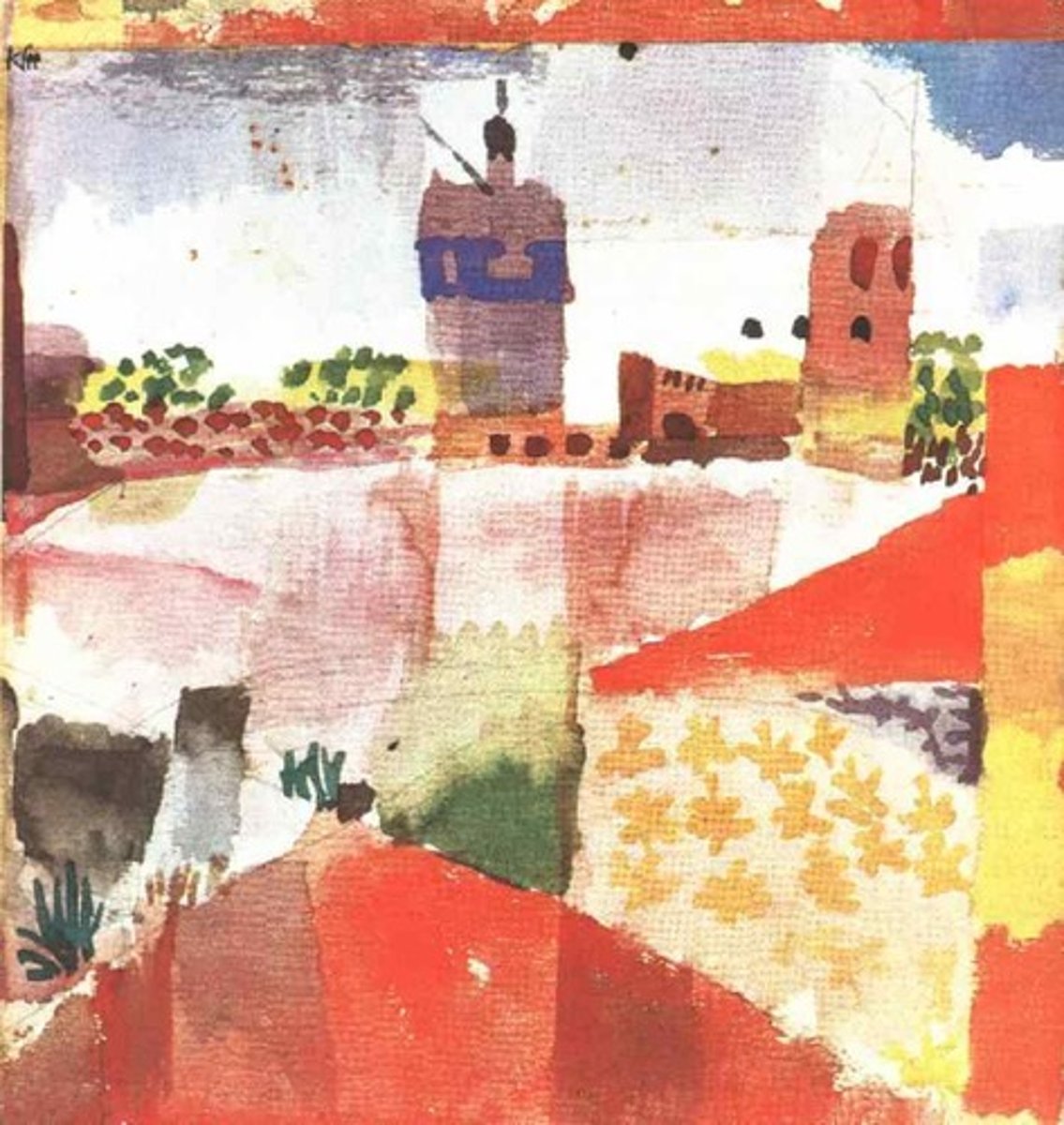 <p>expressionism and surrealism and abstraction<br>- childlike simplicity<br>- color theory<br>- abstract forms<br>- symbolism and meaning<br>- line and rhythm<br>-integration of techniques (drawing painting and printmaking)<br>- dreamlike imagery<br>- personal experience emphasis</p>