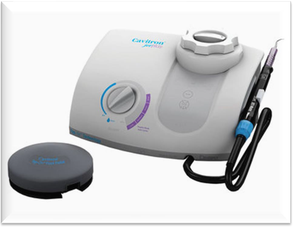 <ol><li><p>Prophy Jet: A specially designed device; activated by a foot pedal (CNIH)</p></li><li><p>A device that connects to the dental unit handpiece tubing</p></li></ol><p></p>