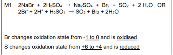 <p>Br2 + SO2 + H2O</p>