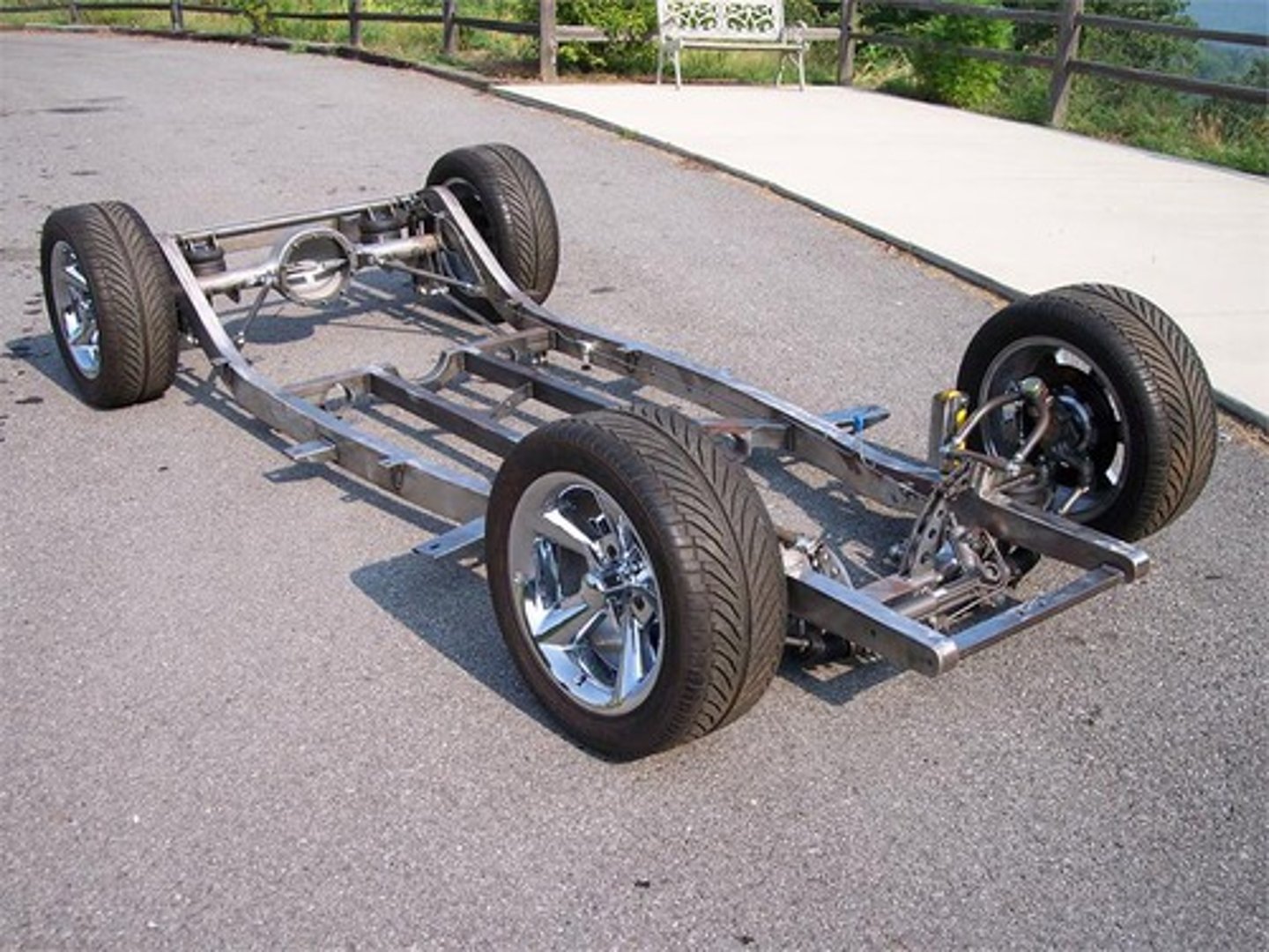 <p>The base frame of a car.</p>