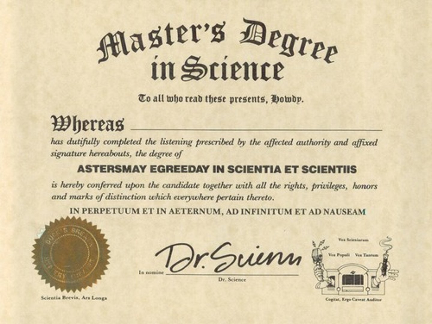 <p>master's (degree)</p>