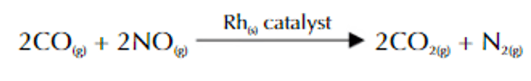 <p>uses solid Rh catalyst</p>