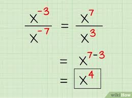 <p>subtract powers</p>