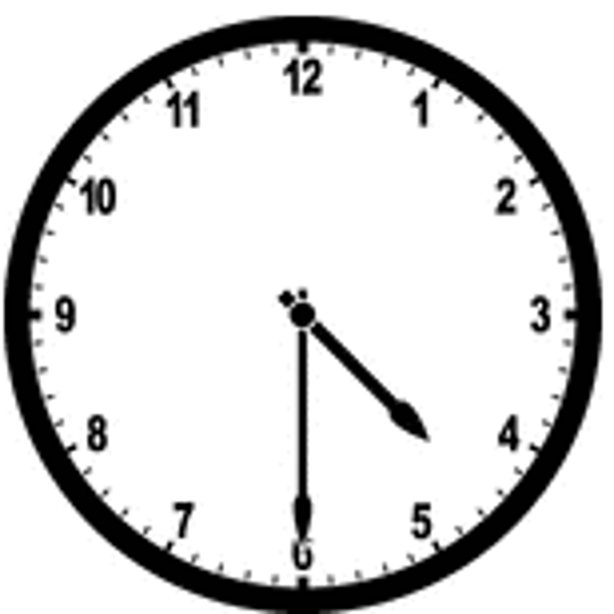 <p>It is 4:30.</p>