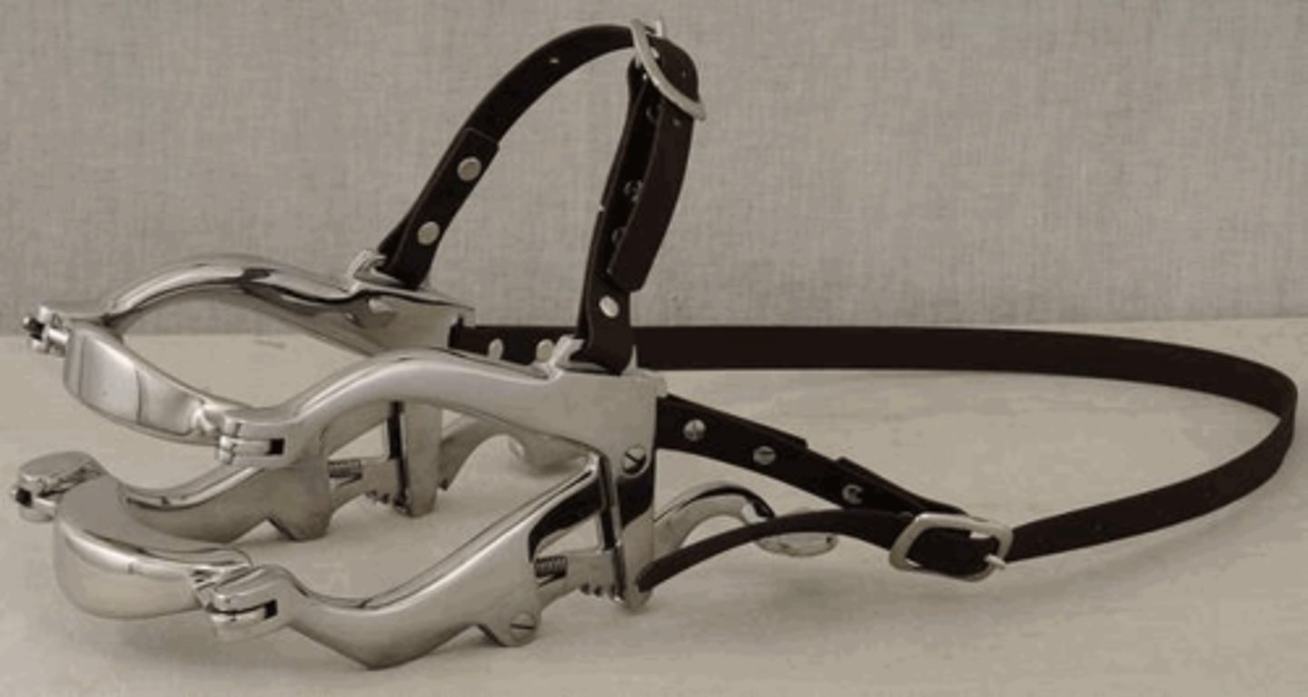 <p>used to keep the mouth locked in open position during dental or oral procedures</p>