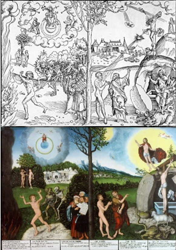 <p>Allegory of Law and Grace (use &amp; facts)</p>
