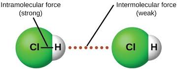 <p>what is an intermolecular force?</p>