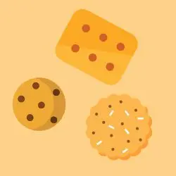 <p>biscuit, cookie</p>