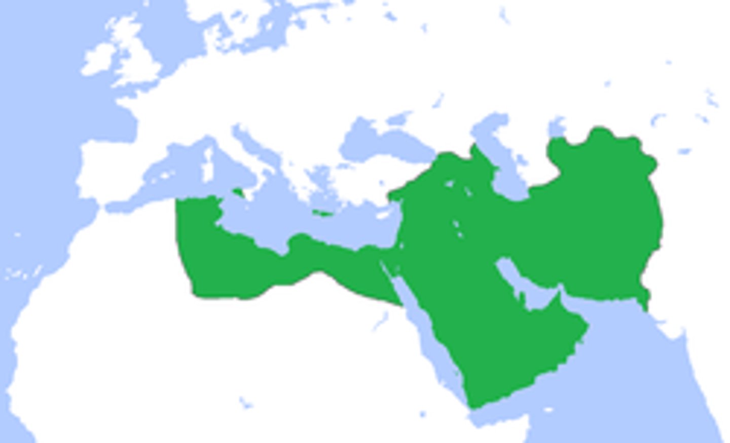 <p>-Three areas where Islam spread to through military expansion </p><p>-Jihad or religious war was waged in these areas and they became Islamic</p>