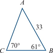 <p>using the sine rule, find side B</p>