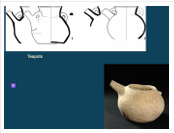 <p>SMALL HANDLE BTWN spout and neck</p>