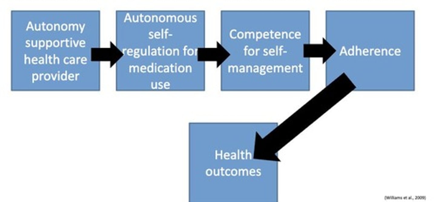 <p>It promotes adaptive coping strategies, reduces rumination and self-criticism, and encourages healthier goal regulations.</p>