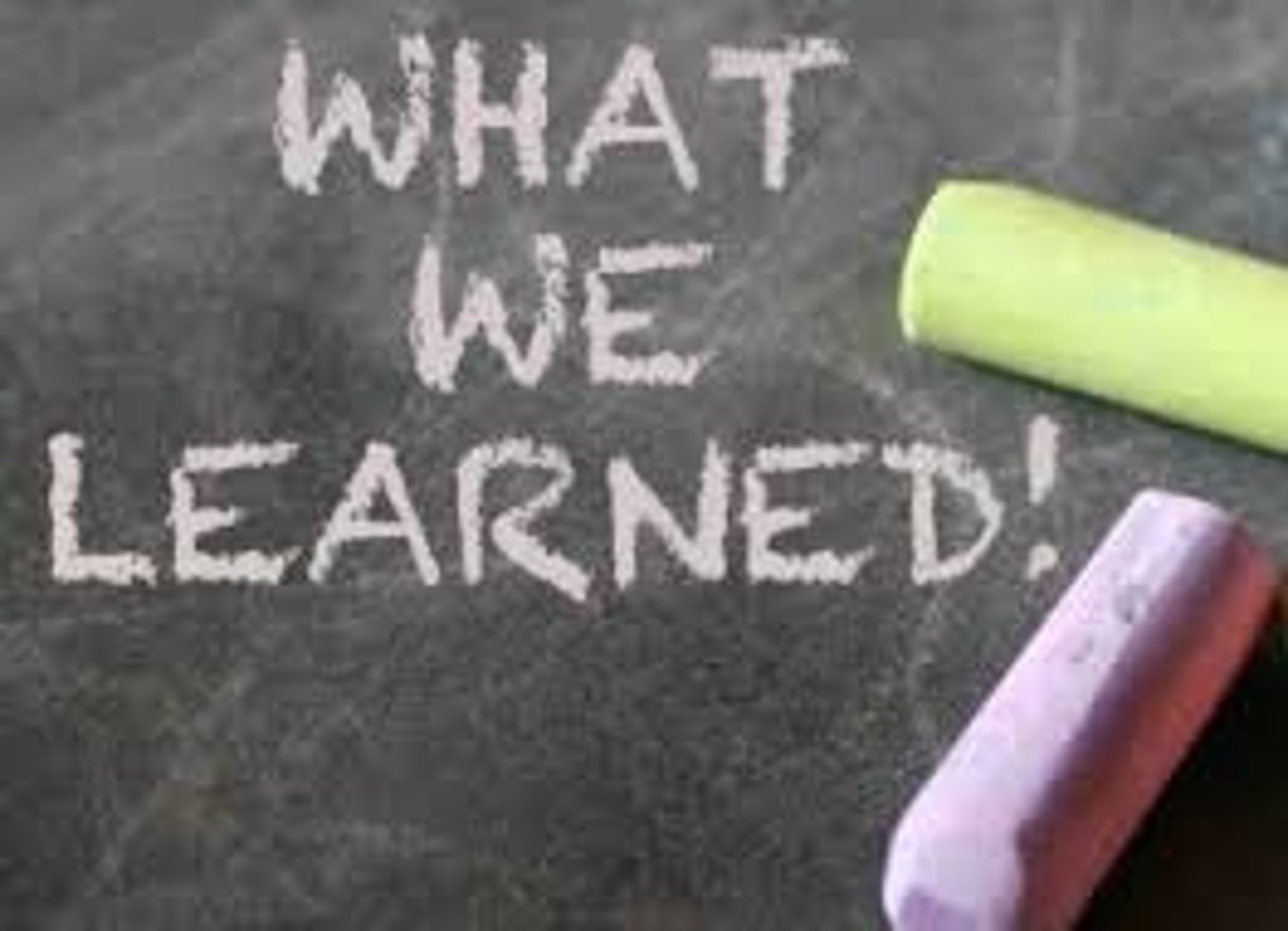 <p>We learned</p>