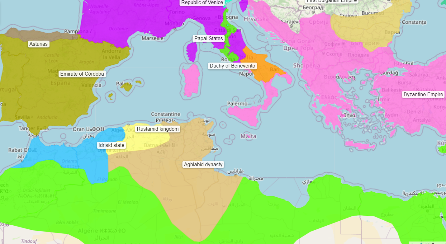 <p>800 - 909 - Aghlabid Dynasty (All Facts) </p>