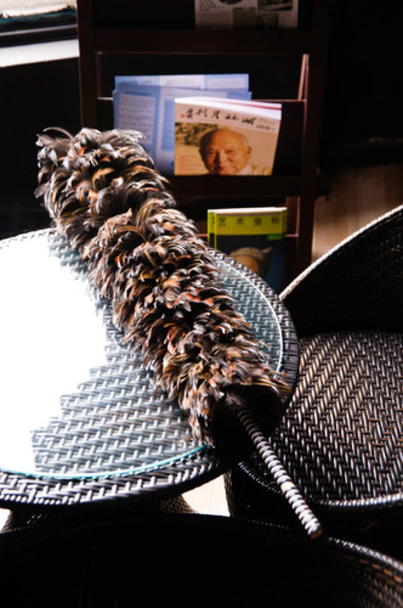 <p>phất trần, chổi quét bụi</p>